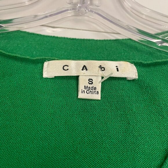 Cabi Womens Lightweight Tunic Sweater 3/4 Sleeve Green Size Small Bow - Picture 8 of 9